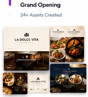 Restaurant flyer design and hospitality marketing example